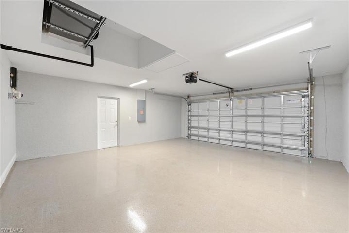 The Oversized Two Car Garage With An Epoxy Coating!