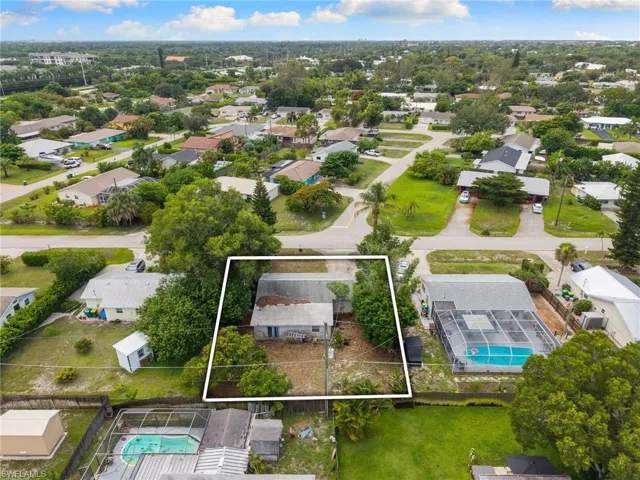 Rear view of property.