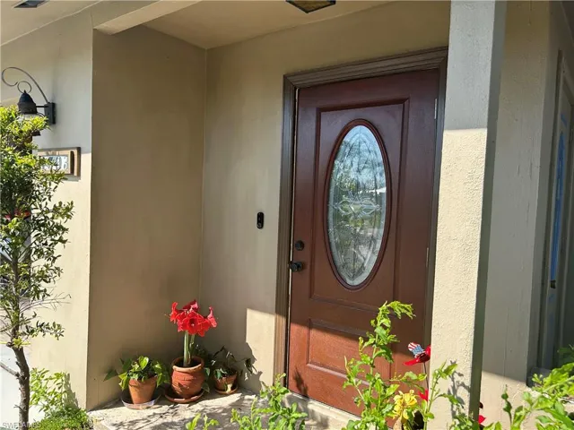 View of exterior entry