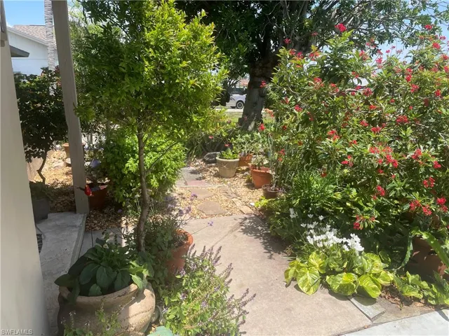 View of yard with a patio