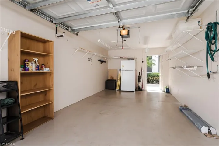 With full size refrigerator
