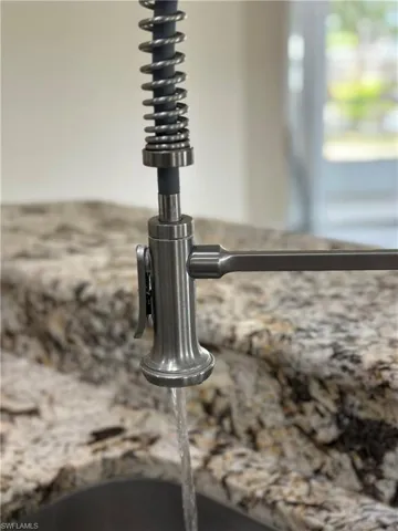 Kitchen view of a sink