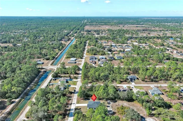 Aerial overview of property's location