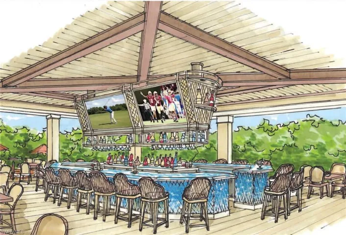 New Outdoor bar at clubhouse ready this year