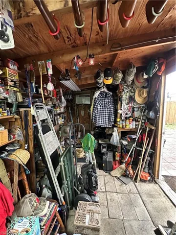 View of storage room