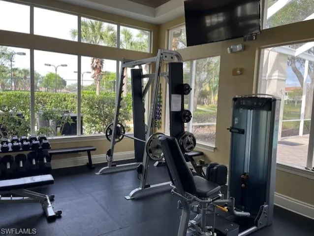 View of workout area