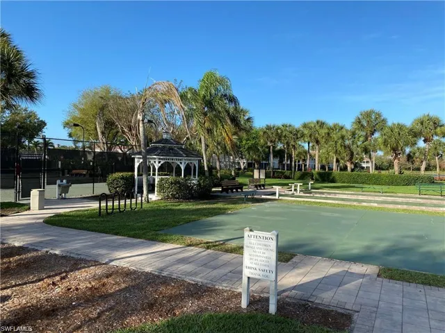 Surrounding community featuring a gazebo and a yard