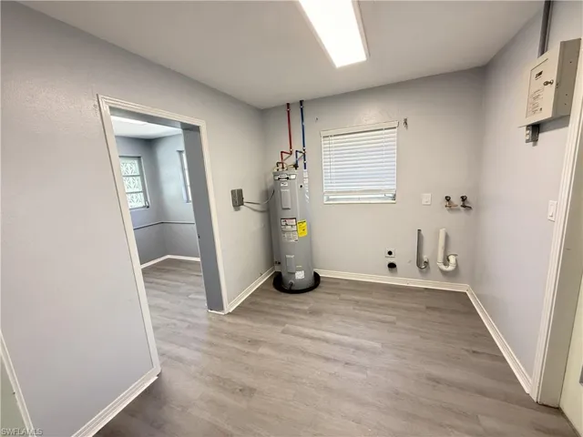 Utilities with electric water heater