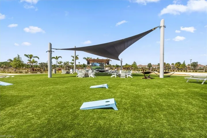 View of home's community featuring a yard