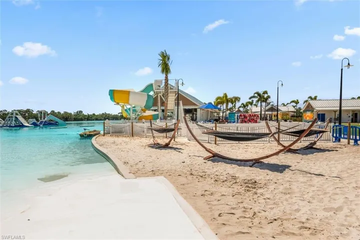 Community play area with fence