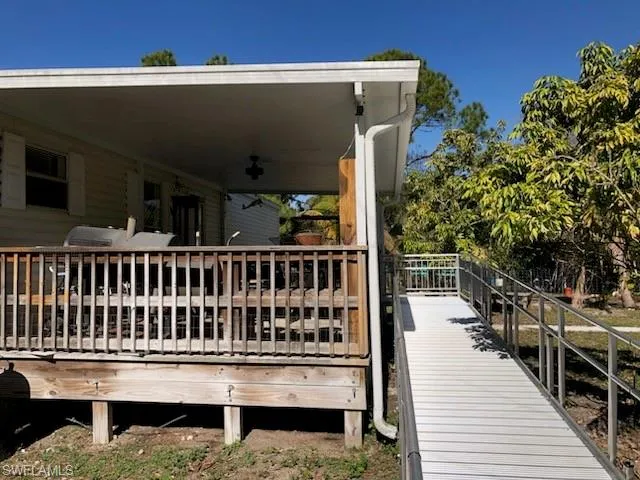 View of deck