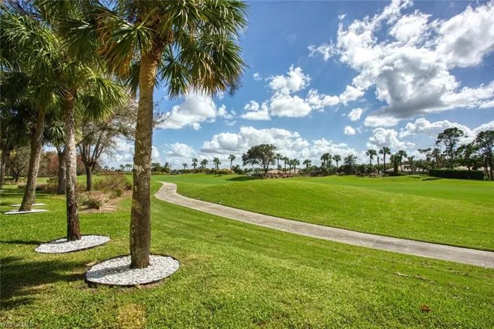 View of community featuring a yard