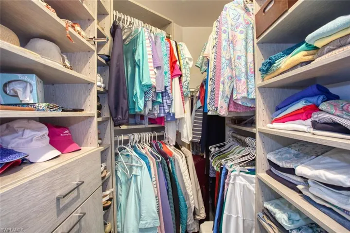 View of spacious closet