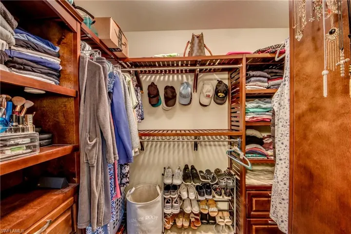 View of spacious closet