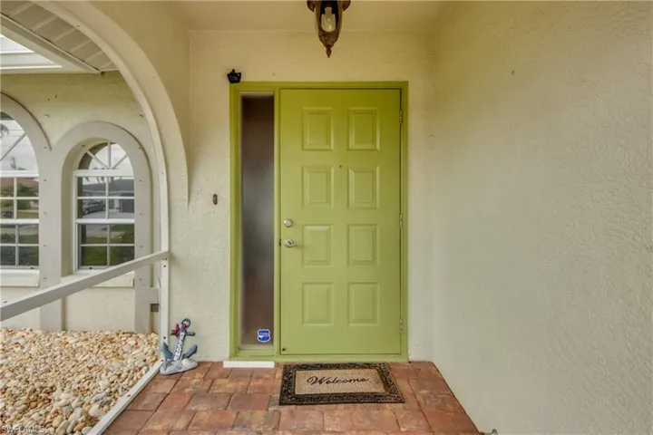 View of exterior entry