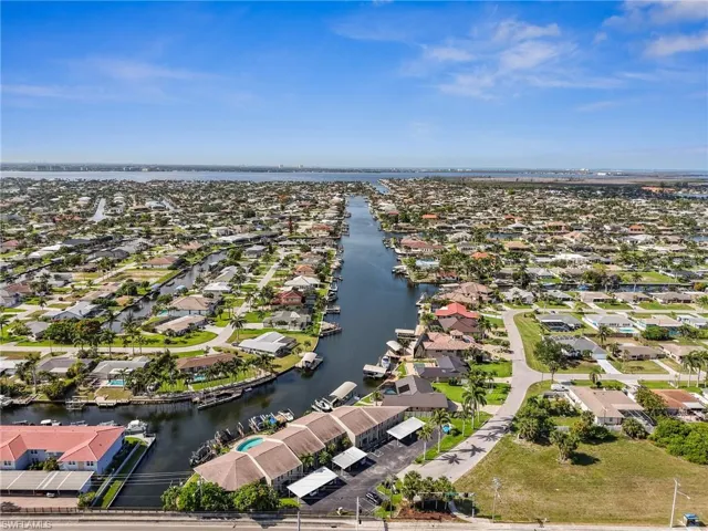 Aerial view of the property
