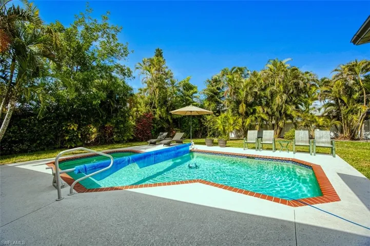 View of pool with a patio area