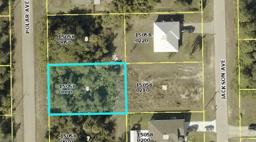 Aerial view of property's location