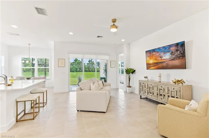 Light and bright open concept living area