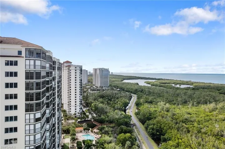 Property's view of city with a water view
