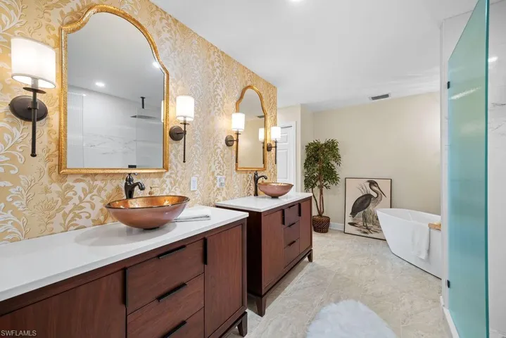 Primary Bath with Walk In Shower