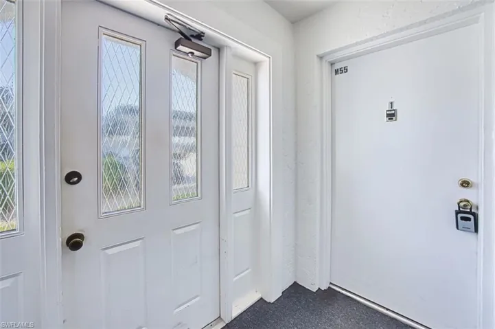 Entrance into the building.