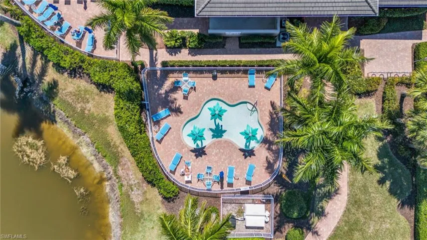 Birds eye view of property