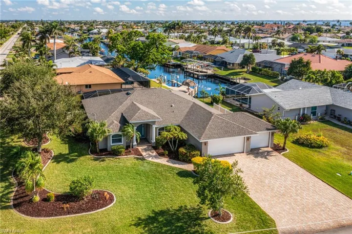 Aerial View of the Front and waterview
