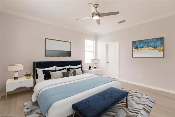 Virtually Staged Main Bedroom 2