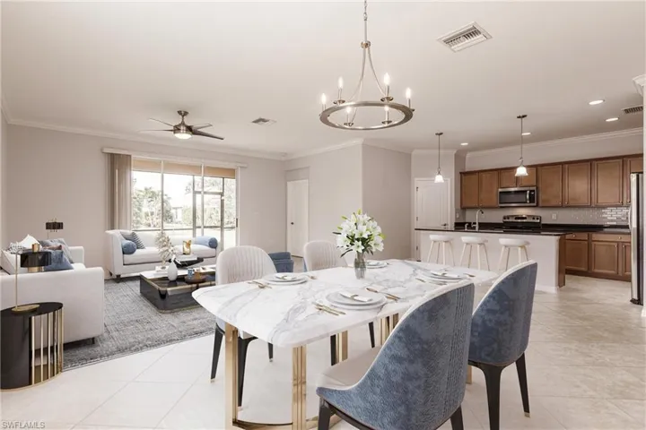 Virtually Staged Dining Room