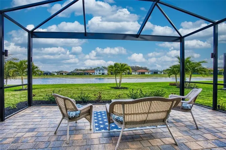 Picture framed view of the lake