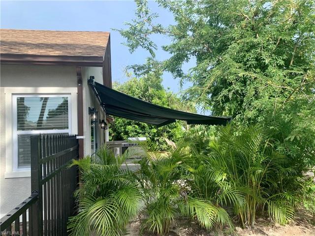 View toward retractable shade system
