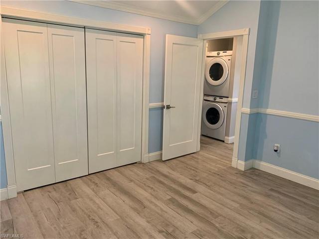 Looking out of second guest toward hall and laundry area