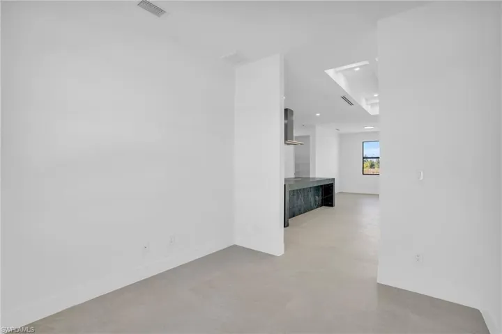 Den/Office will have floor to ceiling glass pivot door installed