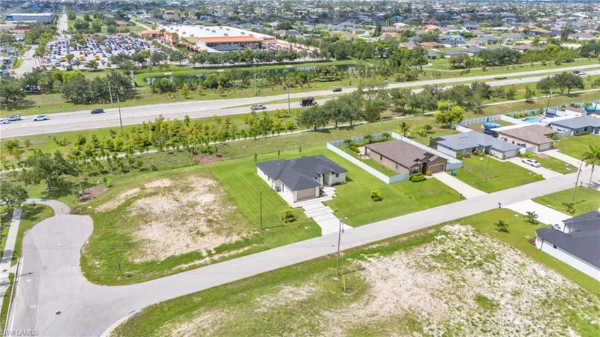 Birds eye view of property