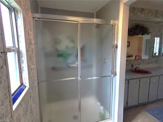 Shower in the primary bath