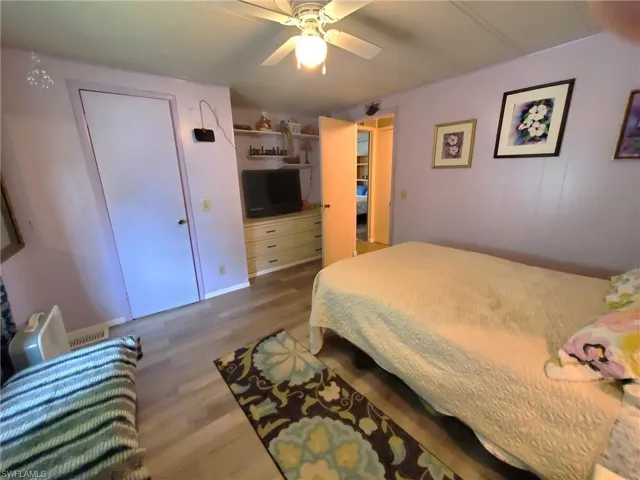 Guest bedroom also has a walk-in closet.