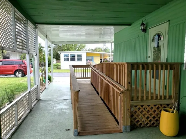 Carport with handicap ramp