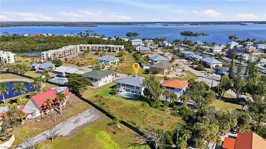 Drone / aerial view of a large body of water - Virtually Edited