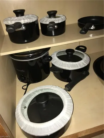 Detailed view of cooktop