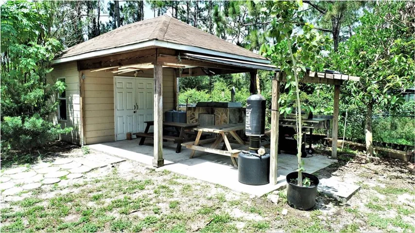 View of patio / terrace with a gazebo