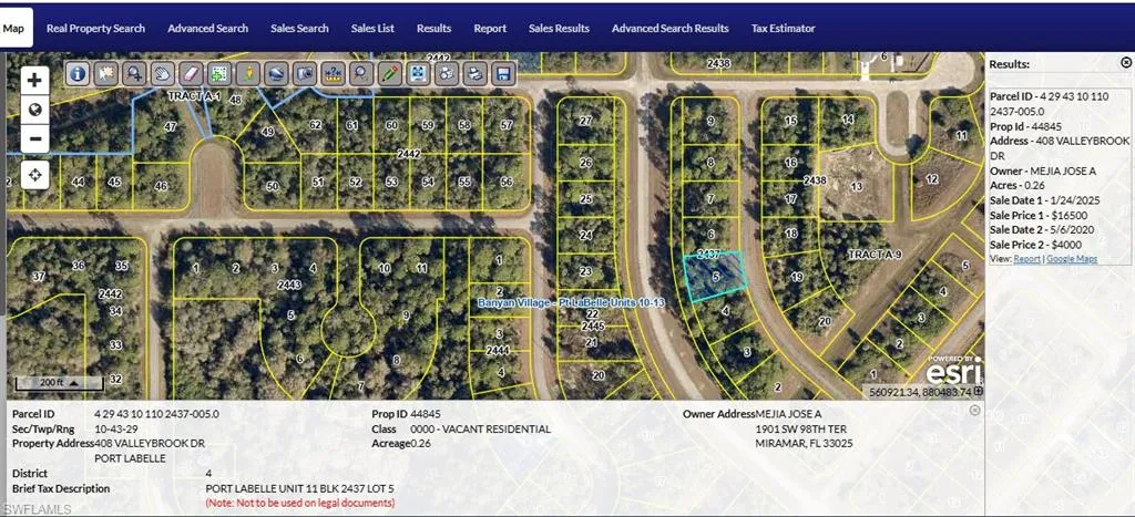 Map of property location