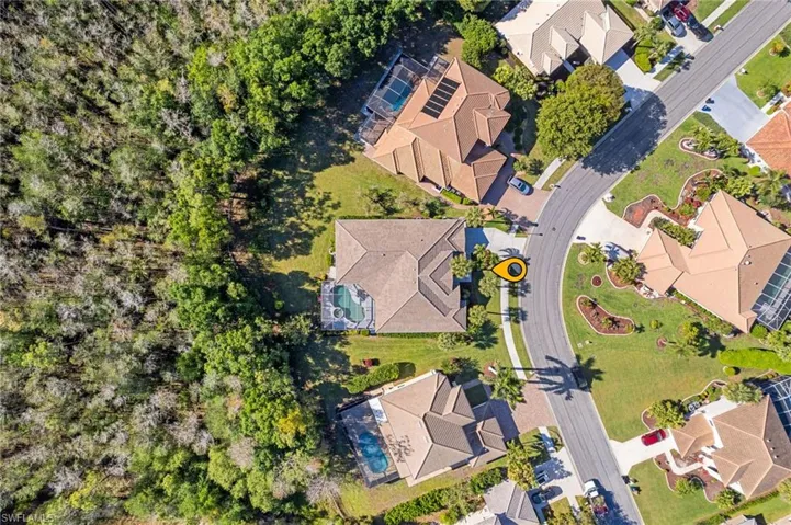 Bird's eye view featuring a residential view