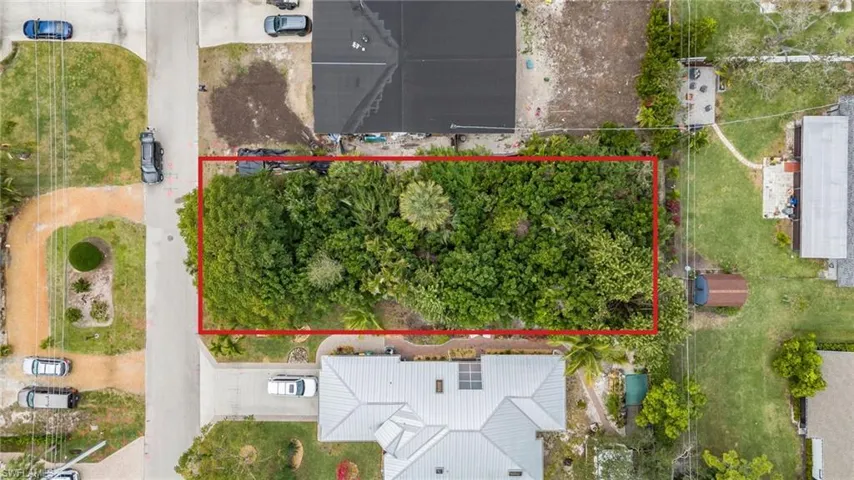 View of property location with property parcel outlined