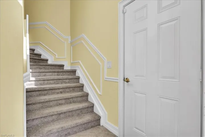 Stairs as you enter