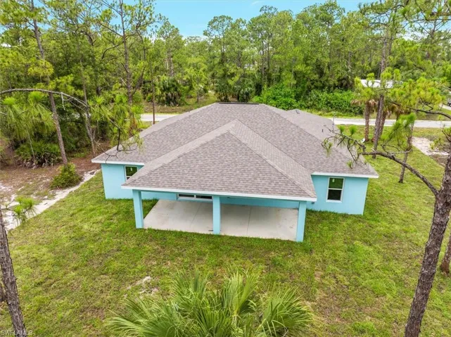 Rear drone view