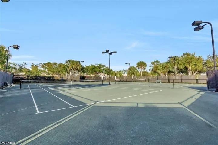 Community tennis courts
