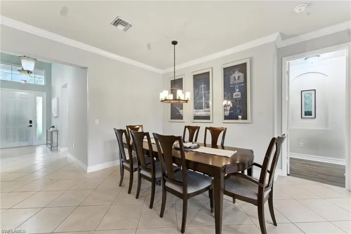 DINING ROOM AND DOOR TO RIGHT OF PHOTO IS THE PRIMARY BEDROOM HALLWAY