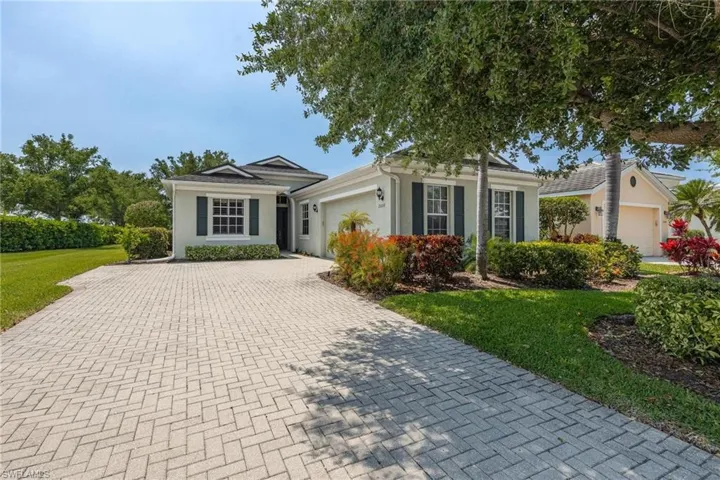 Large paved driveway