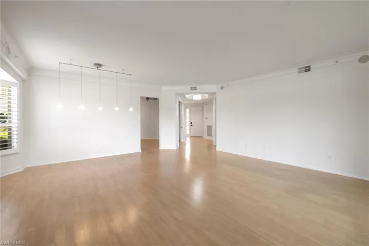 Large expansive living and dining room